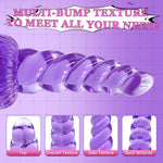5.3 Inch Anal Dildo With Powerful Suction Cup, Small Anal Plug Dildos For Beginner, G-Spot Stimulation & Anal Training, Butt Plug Toys For Women & Men, Anal Trainer Sex Games - Purple