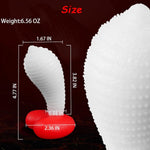 Cute Heart Butt Plug,Red Silicone Anal Plug With Bumps,Monster Adult Sex Analtoy,Fantasy Sex Gifts,S&M Anal Trainer,Bomb Plug,Anal Expander Training Masturbation For Men Women Lesbian Gay And Couples