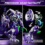 Transforming Toys Figures-Robot Toys For Boys, Action Figure For Kids 5 + Birthday Dinosaur Toys For Kids 5-14, Abs Metal Texture-Part Of Alloy
