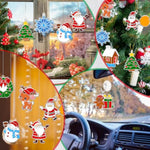 60 Sets Christmas Suncatchers Craft Ornaments Window Art Kits for Home Decoration