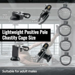 Lightweight Breathable Chastity Devices Set With 4 Penisrings Inverted Sissy Cock Cage Sm Adult Sex Toys Chastity Lock (Black,Small)