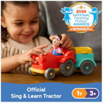 Interactive Tractor Toy for Toddlers with Sounds and Figure