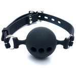 Mouth Ball Breathable Gag - Ball Gag Breathable Silicone Ball With Holes Open Mouth Gag Sex Toy For Fetish Lover