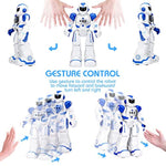 Robots Toy For Kids, Rc Gesture Sensing Toy, Interactive Walking Singing Dancing Robot Birthday Presents For Boys Girls Age 6 7 8 9 Years Old