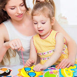 12 Pack Summer Beach Lacing Cards for Kids, Double-Sided Preschool Sewing Activity