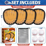 4 Pack Catch Ball Game Set, Outdoor Toys For Kids Ages 4-8-12, Baseball Training Glove For Sports, Summer Toys Pool Beach Backyard Lawn Games For Toddlers Kids Family, Fun Ideal Gifts