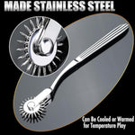 Bdsm Toys Foreplay Pinwheel Sex Toys, Stainless Steel Wartenberg Wheel Roller Sex Tools Bondage Bdsm Bear Sensory Play, 22 Pins Flirting Stimulation Roller Portable Couple Sex Toys Adult Bedroom Play