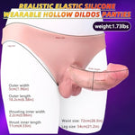 Harness Strap-On Dildo, Realistic Penis Sleeve Extender Cock Sleeves, Silicone Wearable Dildo Pants Anal G-Spot Stimulator Sex Toys Strap On For Men Gay Lesbian Couples