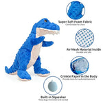 Dog Toys Dinosaur Dog Toy Blue Stuffed Animals Chew Toy Plush Squeaky Dog Birthday Toys For Small Large Big Dogs