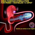 Vibrating Rose Cock Ring With Rose Clitoral Stimulator, Pleasure Penis Ring Vibrator Testicle Massager Couple Adult Sex Toys For Men Women, App Control 9 Vibration Mode Male Couple Sex Games