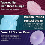 Anal Sex Toy 3Pcs Colorful Silicone Anal Dildos Butt Plug Set With Strong Suction Cup For Hands-Free Play Adult Sex Toys For Women Men And Couples