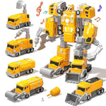 Toys For Ages 5-7, 5-In-1 Take Apart Construction Vehicle Trucks Transform To Robot, 5 6 7 8 Year Old Boy Christmas Birthday Gift Ideas, Robot Toys For Kids 4-8