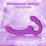 Strapless Strap On Vibrating Dildo Vibrator Remote Control Dual Head G Spot Clitoral Stimulator Adult Sex Toy For Couple Lesbian