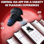 Vibrating Cock Ring Sex Toys For Men, Penis Ring Vibrator With 10 Vibrations, App Control Male Sex Toy For Testicle Stimulator Adult Toy For Men Erection Sex, Adult Toys Couple Sex Toys