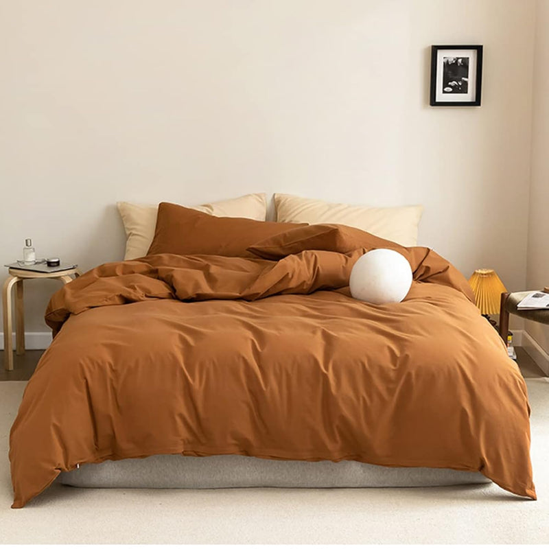 Pumpkin King Size Comforter Set Burnt Orange Comforter Terracotta Bedding Comf