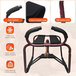 Sex Chair,Sex Furniture For Bedroomwith Adjustable Handrail And Realistic Dildo Sex Stool,Weightless Position Sex Bench For Couples Novelty Toys For Adult Games (Red)