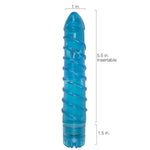 Textured Waterproof Vibrator - Swirl Rippled Texture For Clit And G Spot Stimulation - Multi-Speed Powerful Sex Toy