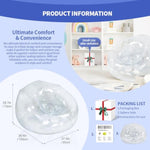Inflatable Transparent Sofa Chair - Portable Lounge Couch And Bean Bag For Camping, Movie Nights, Parties, Kids' Rooms, Game Rooms, And Living Rooms 28.7X39.4X37.4In