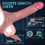 Ultra Realistic Penis Sleeve Sex Toys - Male Sex Toys Soft Silicone 3'' Penis Extender, Handmade Lifelike Cock Sleeve Penis Extension Penis Ring Enlarger Male Masturbator Mens Adult Couples Sex Toys