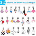 150 Pcs Unicorn Mermaid Charm Bracelet Making Kit for Girls Ages 5-12