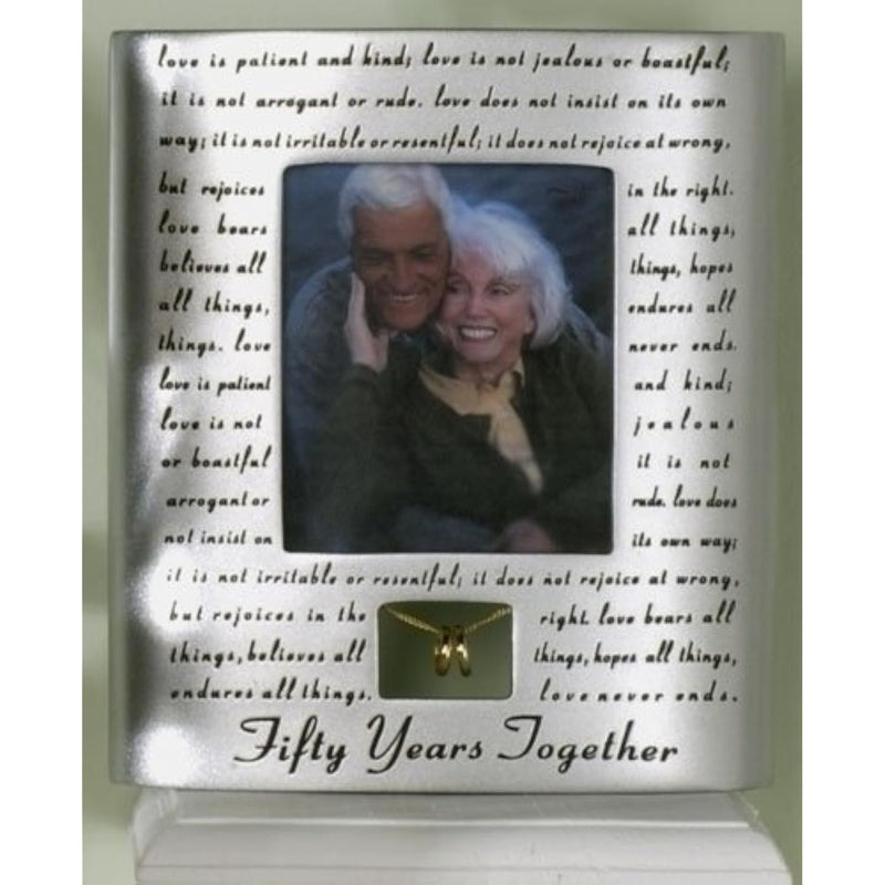 Giftware Inc., Wedding & Anniversary, 7" H 50Th Anniversary Frame,Religious, I