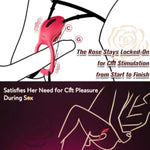 Couples Rose App Remote Control Wearable Vibrator, Couple Women Adult Sex Toys Games For Men, Hands Free Panty Clitoris Vibrator Vibrating Cock Ring, Bdsm Female Sex Toy Clitoral Stimulator