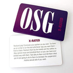 Osg Our Sex Game. Adult Card Game For Couples With Intimate And Seductive Scenarios And Actions. Gender Neutral Board Game For You And Your Partner, White