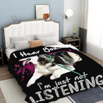 Husky Throw Blanket Dog Gifts For Girls Boys Women Men Kids Adults Soft Flannel Fleece Blanket For Couch Sofa ?Bed Home Decor 40"X50"