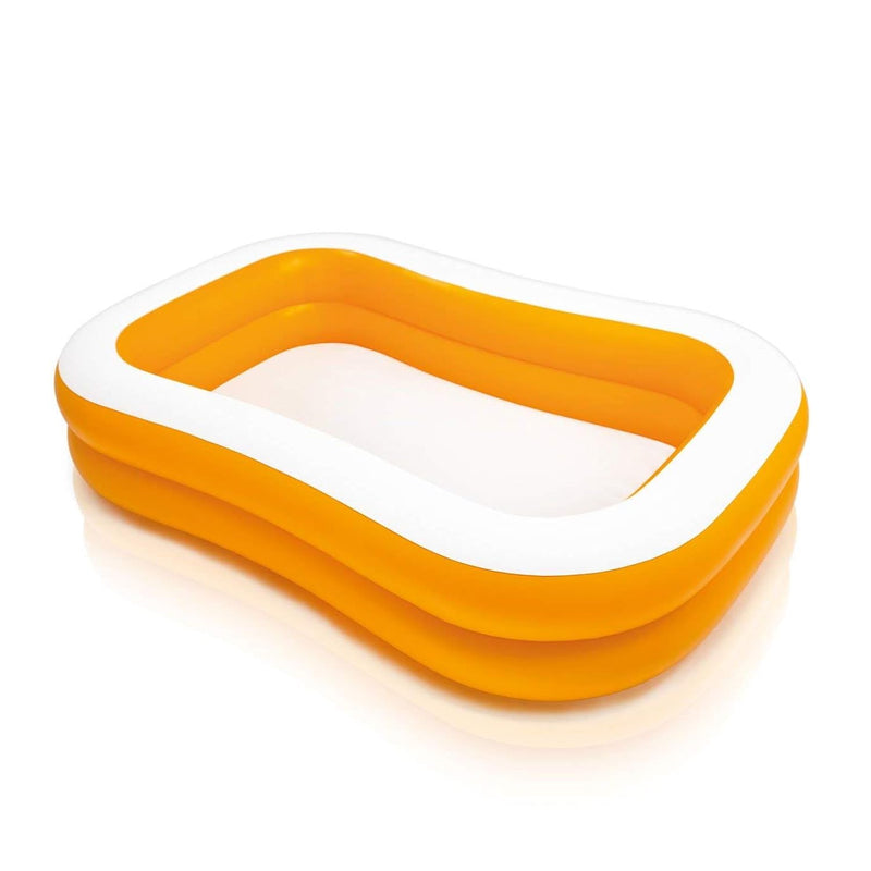 Swim Center Inflatable Family Pool: 159 Gallon Capacity – 90" x 60" x 19" – Color May Vary