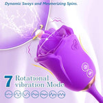 Sex Toy Dildo Vibrator 3In1 For Women - 10 Tongue Licking G Spot & Vibrating Dildo Clitorial Rose Clitoral Nipple Licker Sexual Stimulator, Adult Toys Sex Games For Couple'S Pleasure Rose Purple