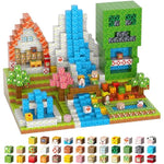 Magnetic Blocks, 117-Piece 0.8In Building Farm Magnet Game Set, Stacking Building Blocks Cubes Magnets For Kids, Stem Sensory Creative Toys Games For Toddler Boys & Girls