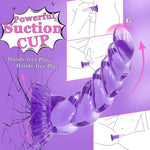 5.3 Inch Anal Dildo With Powerful Suction Cup, Small Anal Plug Dildos For Beginner, G-Spot Stimulation & Anal Training, Butt Plug Toys For Women & Men, Anal Trainer Sex Games - Purple