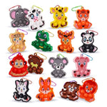 Kids Party Favors 16Pcs Animal Sensory Toys, Mini Pop Fidget Toys Keychain, Goodie Bag Stuffers, Birthday Gifts, Small Prizes For Kids, Classroom Rewards