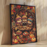 1000 Piece Autumn Thanksgiving Jigsaw Puzzle for Adults with Cute Squirrels Woodland Animals Decor