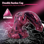 Knotted Dog Dildo With Suction Cup, 9.6Inch Long Thick Silicone Anal Dildos Plug Suction Cup Adult Sex Toys For Advancers Women Lesbian And Men(Exotic)