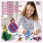 8 Pack Magical Princess Art Kits for Girls Ages 4-9, Mess-Free DIY Paper Crafts