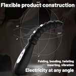 Anal Plug Sex Toys Vibrator, Electric Shock Anal Vibrator, Anal Sex Toys, 9 Beads Vibrating Anal Plug With 10 Powerful Vibrations 3 Electric Shock Pulse Modes, Anus Massager G-Spot Anal Sex Toy