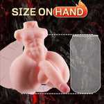 Mini Sex Doll Small Male Sex Doll With Realistic Torso Dildo, 1.65Lb Gay Sex Toy Pocket Pussy With Big Ass And 3D Anal Channel, Male Masturbator Stroker Muscle Male Torso Sex Doll For Men Gay Adult
