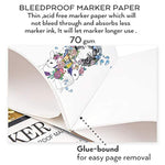 A3 Bleedproof Marker Paper Pad, 50 Sheets, 70 GSM, 100% Cotton