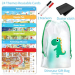 Search And Find Book For Kids Ages 4-6,3-8, Reusable Activity Pad With 24 Toddler Activities Books, Educational Toys For 3+ Year Old, Toddler Airplane Travel Essentials, Travel Toys For Kids 4-8