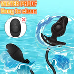 Expand Inflatable Anal Plug, Expandable Anal Vibrator With 10 Vibration Modes G Spot Stimulator Prostate Massager, Remote Control Couple Adult Sex Toys, Sex Toy For Men Women & Couples