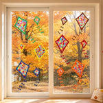 12 Pieces Fall Suncatchers Craft Kits for Seasonal Decor