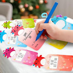 Valentine’S Day Gifts For Kids – 24 Pack Axolotl Plush Keychain Set With Classroom Cards, Cute Backpack Clips For Boys Girls, Candy-Free School Exchange, Party Favors For Students & Friends