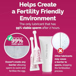 Fertility Lubricant Pre Filled Applicators, Fertility & Sperm Friendly Lube For Couples Ttc - Water Based Vaginal Moisturizer Safe For Pregnancy | 3 X 4G For Conception Support