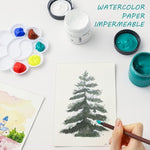 120 Sheets 100% Cotton Watercolor Paper 7 x 10 140lb/300gsm for Artistic Creations