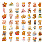 100 Pack Bear Stickers, Bear Party Favors, Birthday Decorations