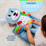 Barkley Dog - Plush Animal Learning Toy - Develop Fine Motor Skills - Counting And Color Recognition Stuffed Animal - Perfect Travel Toddlers Essentials