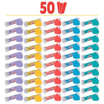 50 Pack Assorted Refill Color Sticks, 1 oz Individually Wrapped