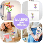 DIY Fabric Flower Bouquet Kit for Girls with Light & Music, Ages 6-12