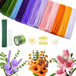 800 Piece Pipe Cleaners Craft Kit, 13 Colorful Pipe Cleaners Flower Set